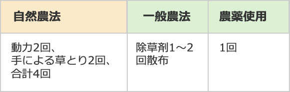 動力3回、手による草むしり2回、 合計5回