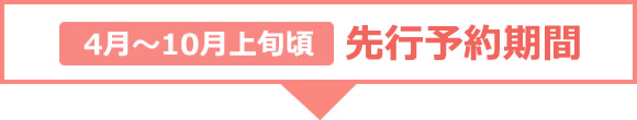 4月〜10月上旬頃　先行予約期間